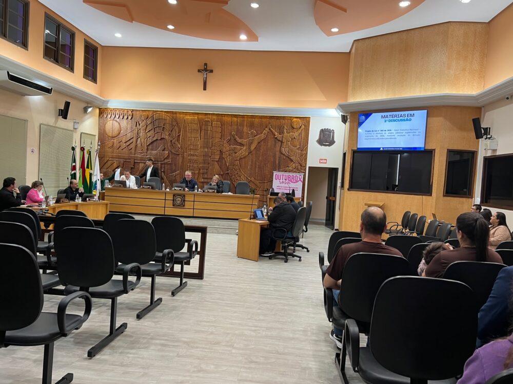 Vereadores votam projetos em sessão ordinária