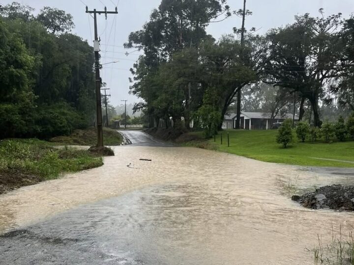 Canoinhas registra mais de 100 milímetros de chuva em 24 horas