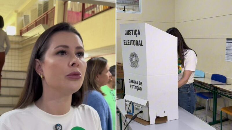 Carol De Toni vota em Chapecó e aponta comando do Senado como foco