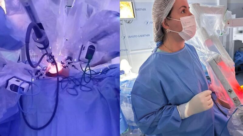 Cirurgia robótica inédita no DF trata câncer de mama