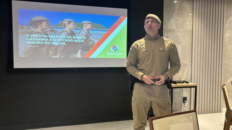 Comandante da PMSC apresenta inovações em São Bento do Sul