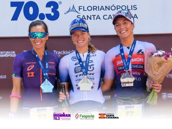 Djenyfer Arnold conquista o Ironman 70.3 de Florianópolis