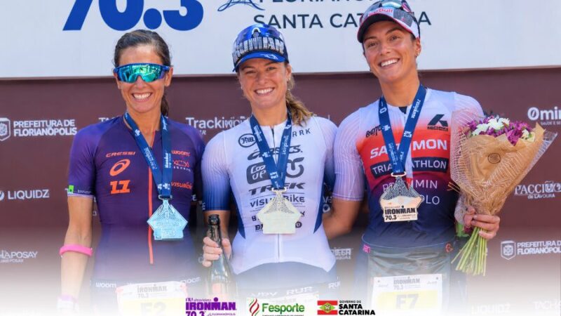 Djenyfer Arnold conquista o Ironman 70.3 de Florianópolis