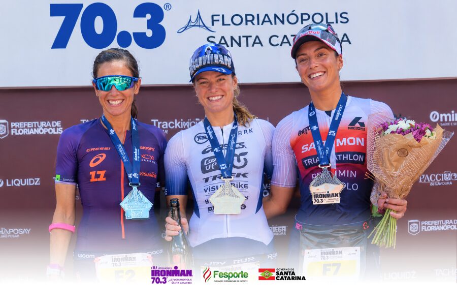 Djenyfer Arnold conquista o Ironman 70.3 de Florianópolis