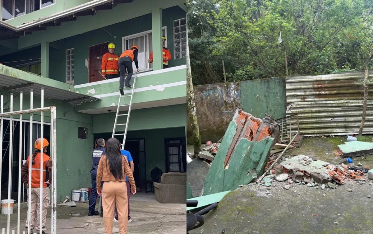 Queda de escada em prédio fere crianças e desabriga moradores
