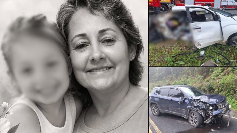 Tragédia na Serra Dona Francisca mata mulher e criança de 6 anos