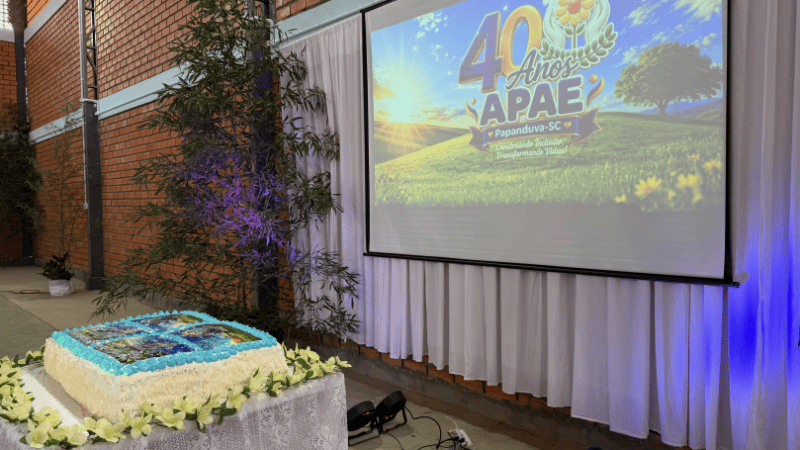 APAE de Papanduva celebra 40 anos de história, inclusão e transformação de vidas