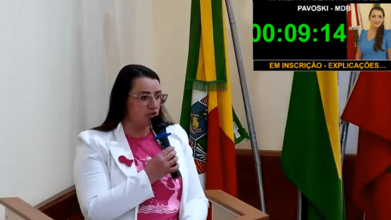 Na Câmara de Santa Terezinha, Marilia Nutricionista aborda apoio oncológico, cobra manutenção da frota