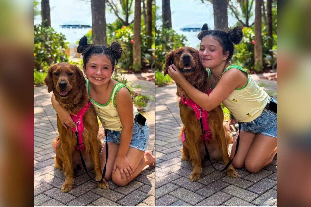 Cachorra ajuda menina de 11 anos a monitorar diabetes tipo 1
