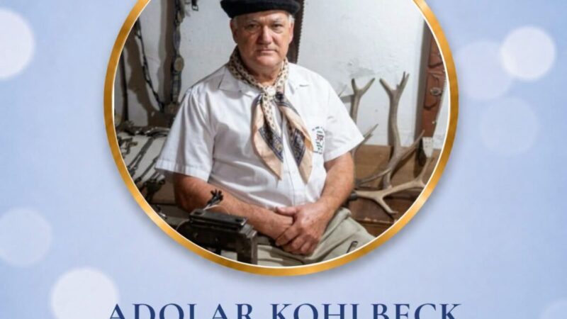 Adolar Kohlbeck falece aos 75 anos em Rio Negrinho