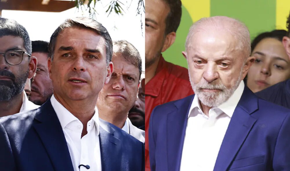 Pesquisa quaest mostra flávio bolsonaro com 46% e lula com 44%