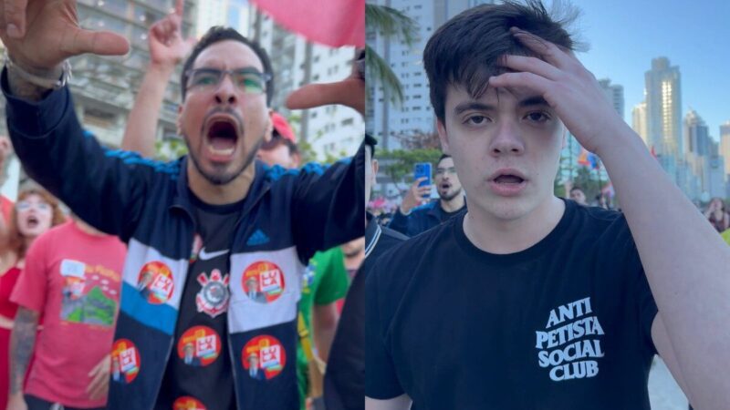 Jovens que protestavam contra Lula são expulsos de praia em BC
