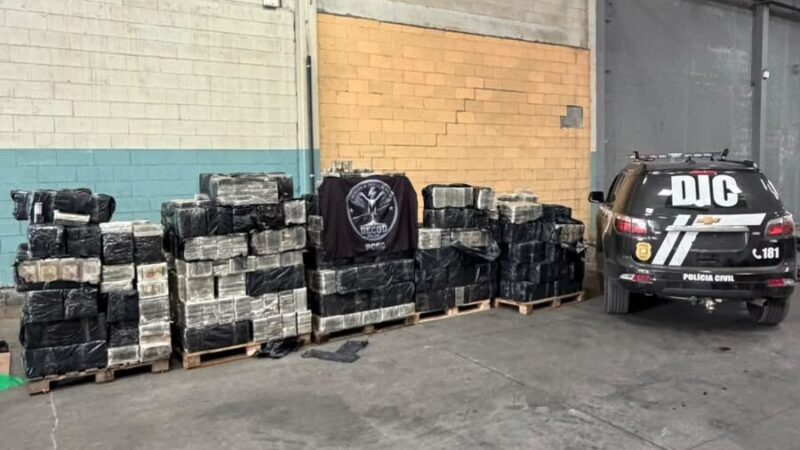 Polícia Civil apreende quatro toneladas de cocaína em Santa Catarina