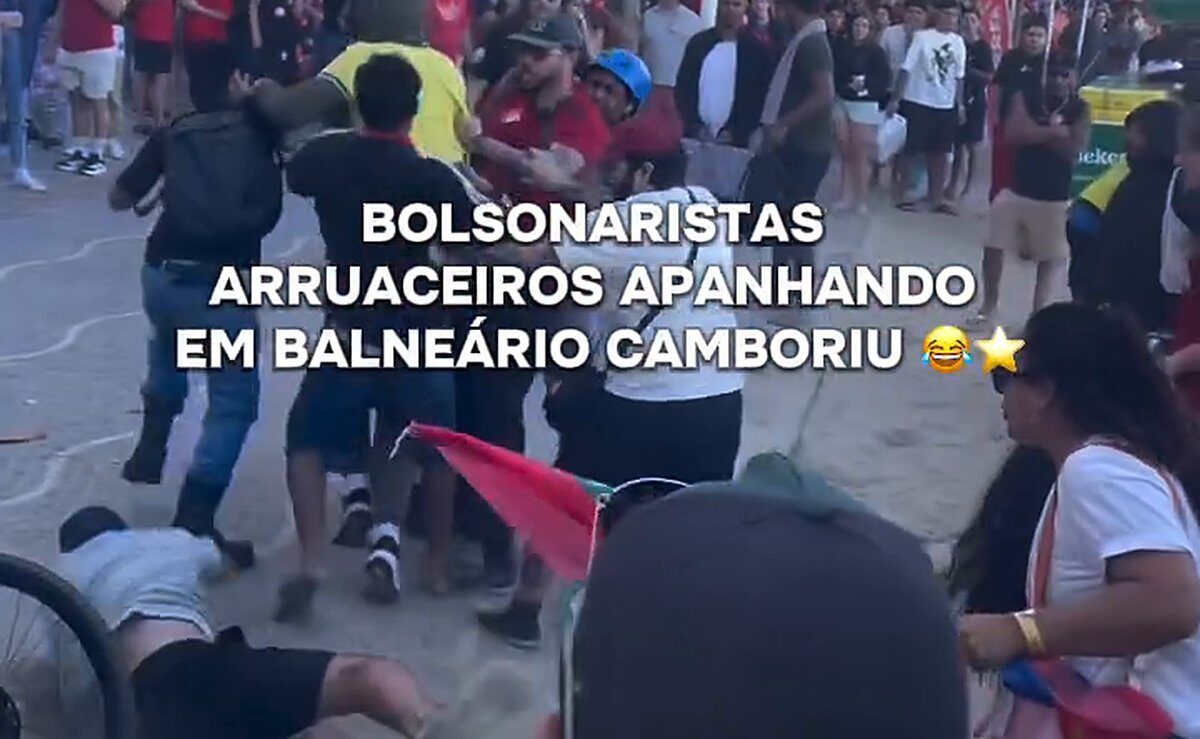 Agressão a bolsonaristas em Balneário Camboriú viraliza nas redes