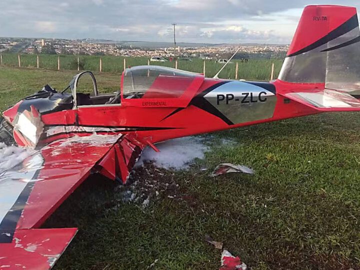 Avião cai em aeroporto particular de Orlândia e deixa dois mortos