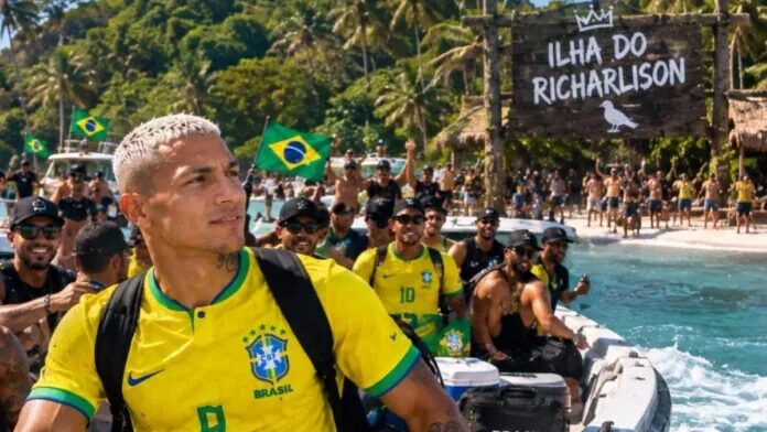 Richarlison ironiza Flávio Bolsonaro e Neymar responde na web