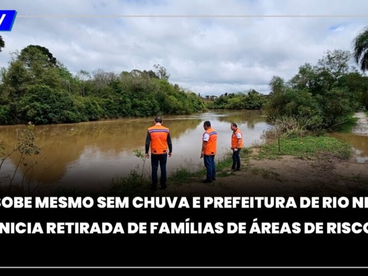 Nível do rio Negro sobe em Mafra e Defesa Civil monitora áreas de risco